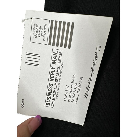 NEW Lalabu Simple Babywearing Black Soothe Shirt Tank Top Womens Sz XS X Small G - Picture 11 of 13